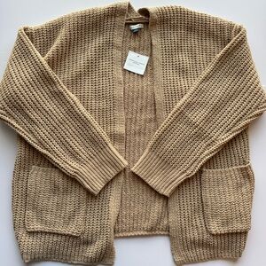 American Eagle Outfitters Tan Knit Women's Cardigan
